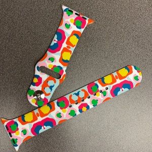 Multi-Colored Cheetah Apple Watch Strap